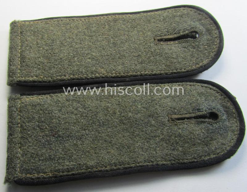 Attractive - fully matching and scarcely found! - pair of WH (Heeres) - I deem - early- (ie. mid-) war-period- (ie. 'M40 o. M43'-pattern) EM-type shoulderstraps as was intended for usage by a: 'Soldat einer Pionier-Abteilungs'
