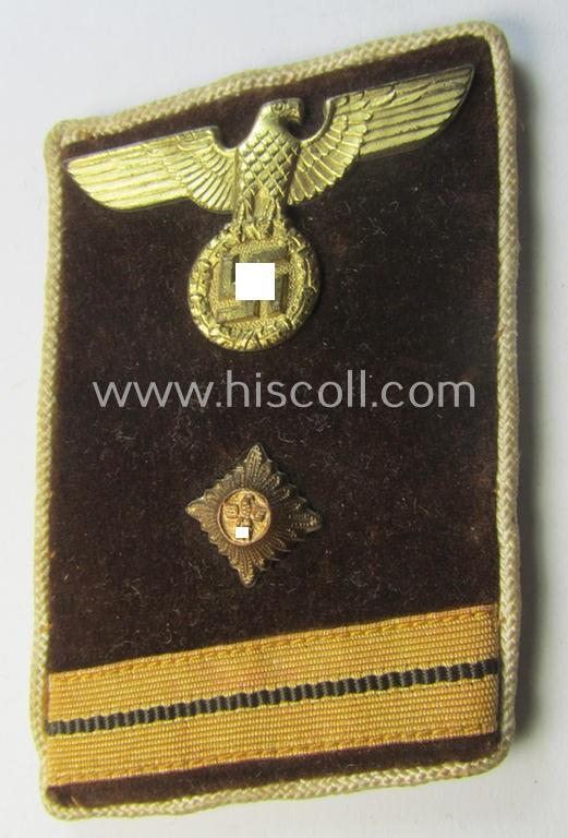 Single, N.S.D.A.P.-type collar-patch (ie. 'Kragenspiegel für pol. Leiter') : 'N.S.D.A.P.-Hauptarbeitsleiter' at 'Kreis'-level
