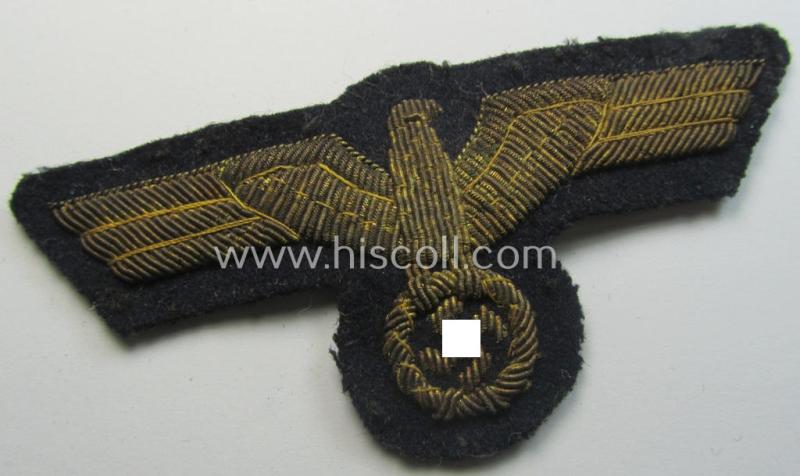 WH (Kriegsmarine) officers'-type, hand-embroidered breast-eagle