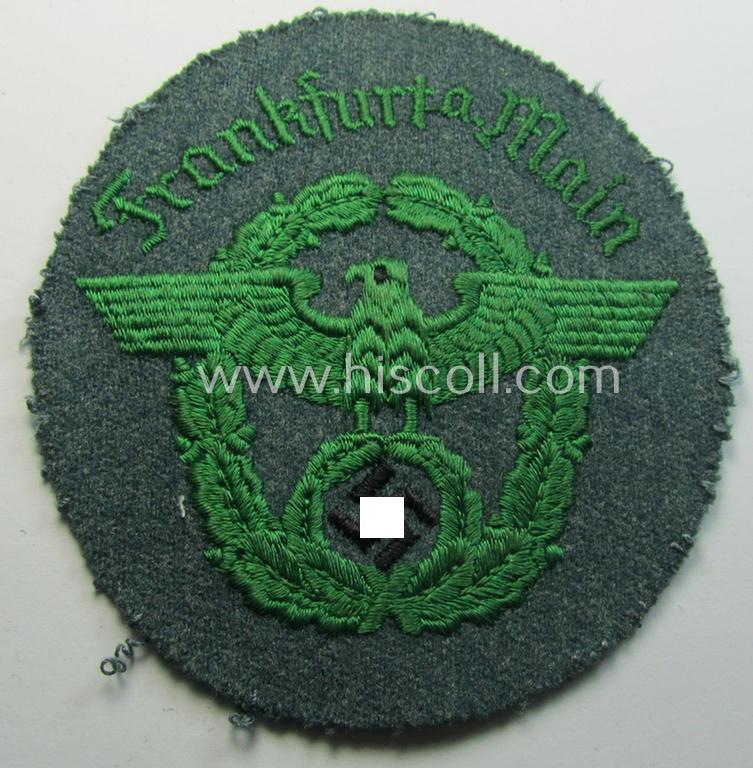 'Polizei o. Gendarmerie'-related arm-eagle (ie. 'Ärmeladler'): 'Gendarmerie Frankfurt a. Main'