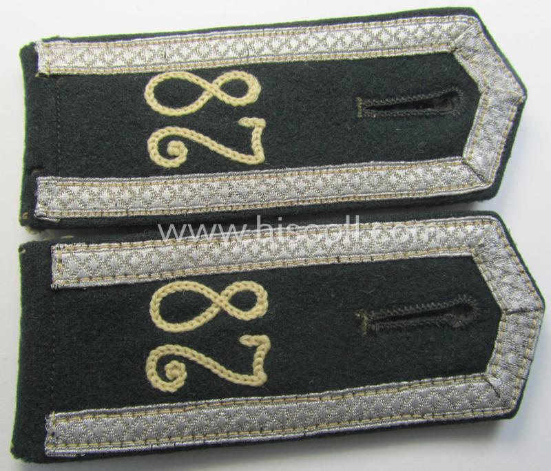 Pair of WH (Heeres) NCO-type shoulderstraps: 'Uffz. des Inf.-Rgts. 87'