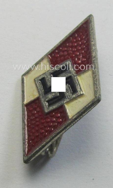 HJ (ie. 'Hitlerjugend') painted ie. sprayed 'Raute': 'RzM - M1/10'