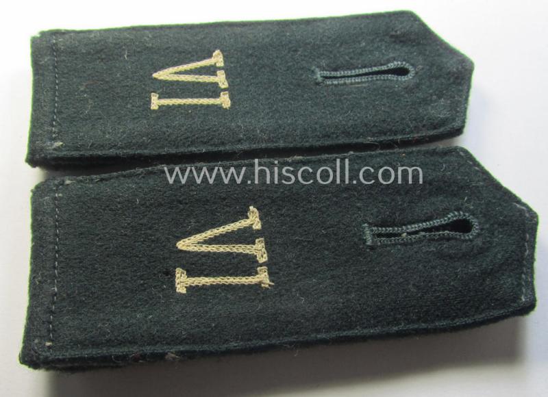 Pair of WH (Heeres), EM-type shoulderstraps: 'Sld. eines Wehrersatz-Dienstelle im Wehrkreis VI'