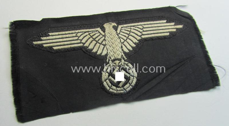 'SS' (ie. 'Waffen-SS') EM/NCO-type arm-eagle in 'BeVo'-woven-pattern