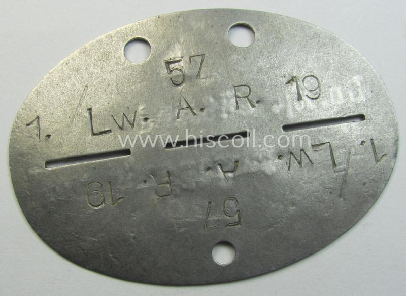 WH (LW) ie. 'Art.'-related (and re-issued!) ID-disc: '1./Lw. A.R. 19'