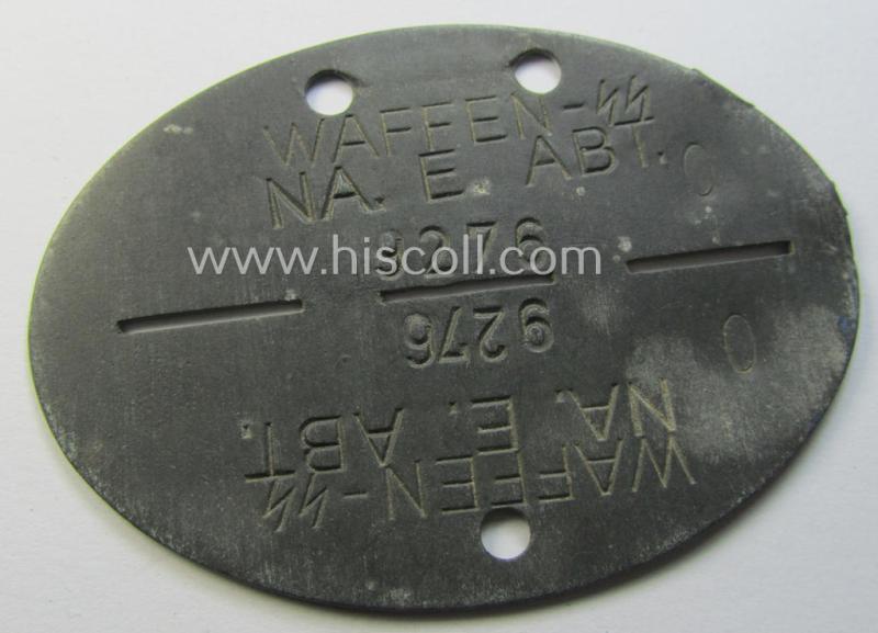 'Waffen-SS'- (ie. 'SS-Nachrichten'-) related ID-disc: 'Waffen-SS - NA.E.Abt.'