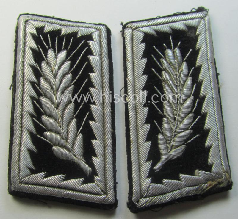 Pair of RAD- (ie. 'Reichsarbeitsdienst') officers'-type collar-tabs for a RAD-officer ('höhere Führer')