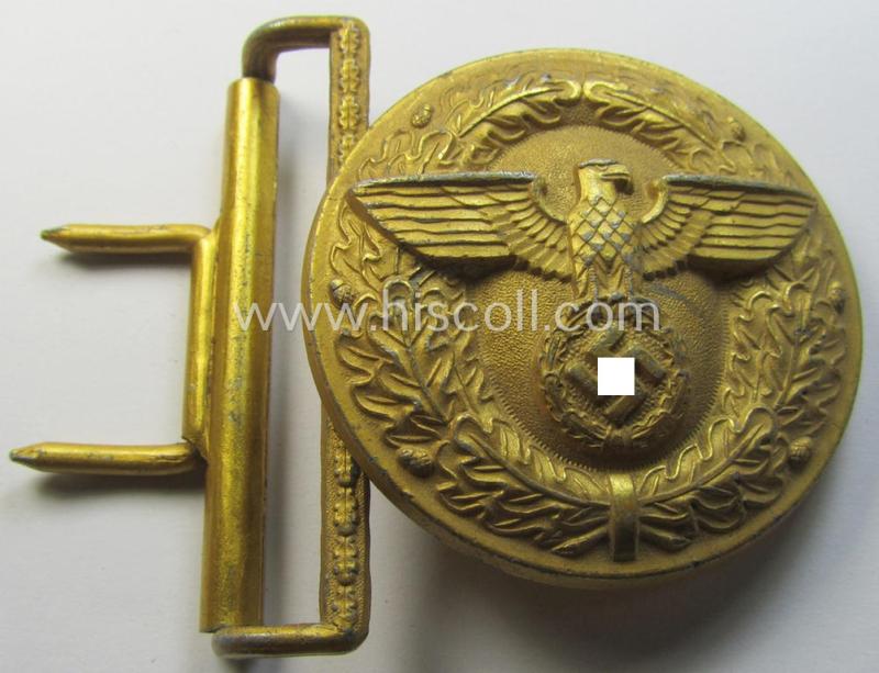 'N.S.D.A.P.'- (ie. 'Politischen Leiter'-) related aluminium-based belt-buckle