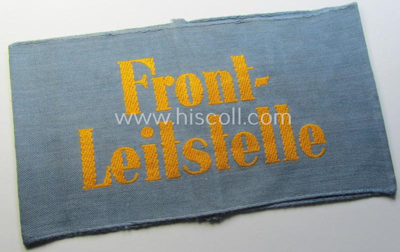 WH (Heeres) related armband (ie. 'Armbinde'): 'Front-Leitstelle'