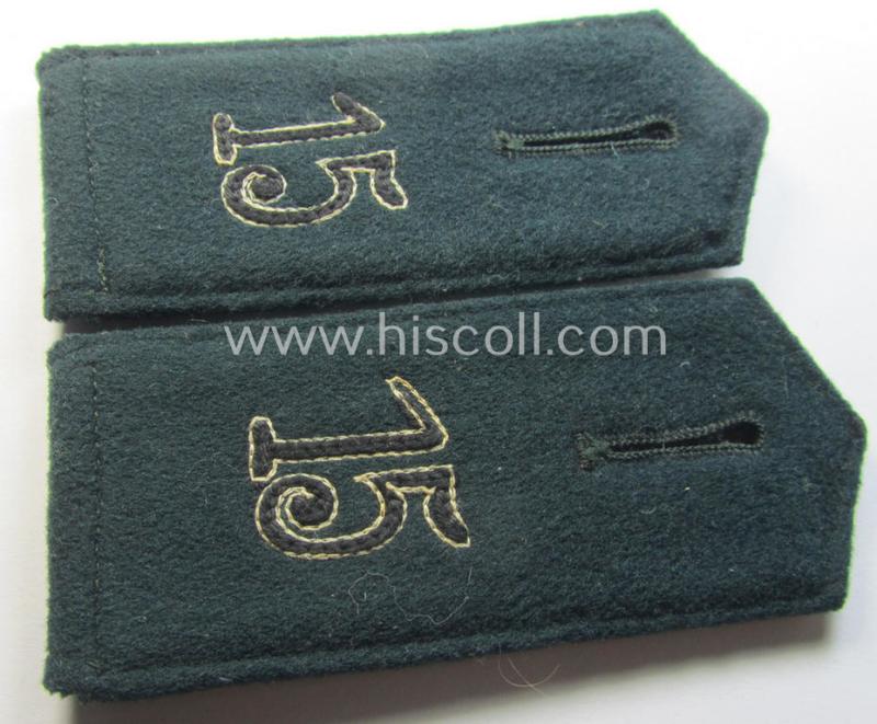 Pair of WH (Heeres) 'cyphered' EM-type shoulderstraps: 'Soldat des Pionier-Regiments 15'
