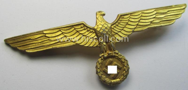 WH (KM) bright-golden-toned, light-weight- (ie. aluminium-) based breast-eagle ('Brustadler')