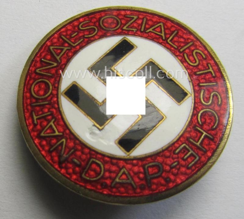 'N.S.D.A.P. - Parteiabzeichen' showing the makers'-designation: 'RzM' and/or: 'M1/44'