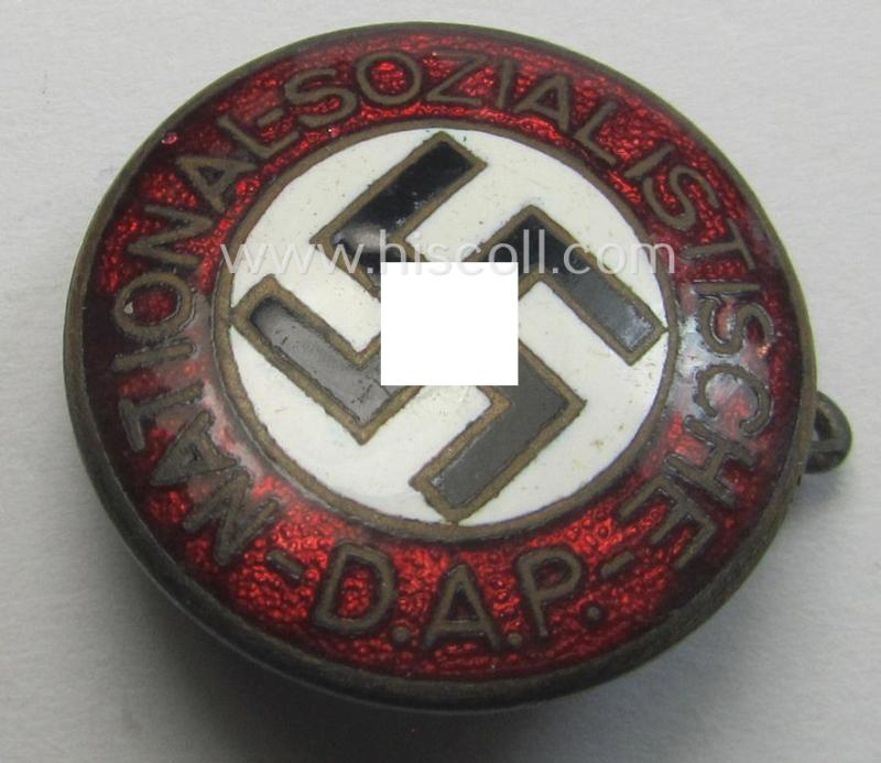 'N.S.D.A.P. - Parteiabzeichen' showing a: 'Ges.Gesch.'-patent-pending-designation and (tiny): 'star'-symbol