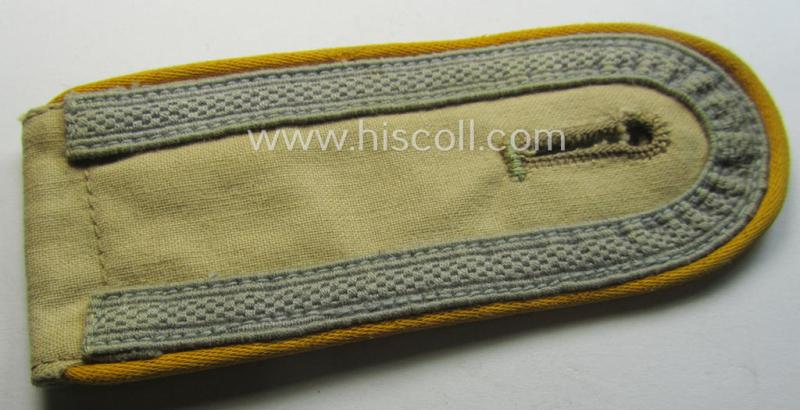 Single, WH (Luftwaffe) tropical-issued, NCO-type-shoulderstrap: 'Uffz. der Flieger- o. Fj.-Truppen'