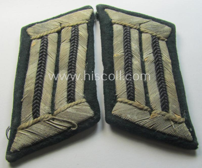 Pair of WH (Heeres) collar-tabs (ie. 'Kragenspiegel für Offiziere'): 'Offizier der Pionier-Truppen'