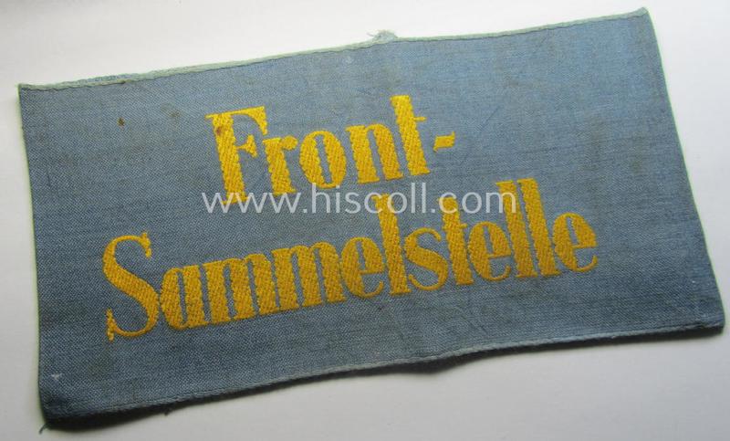 WH (Heeres) related armband (ie. 'Armbinde'): 'Front-Sammelstelle'