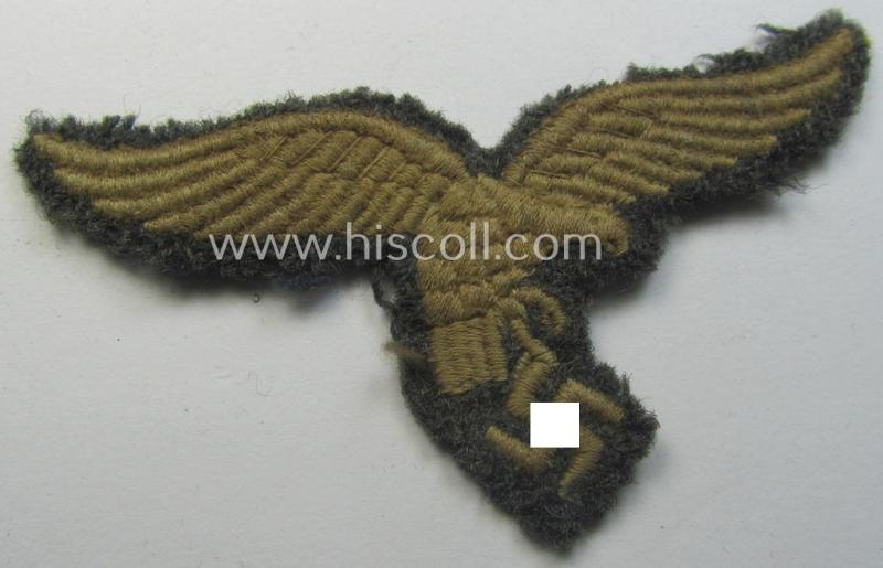 WH (Luftwaffe) EM- (ie. NCO-) 'down-tailed'-pattern breast-eagle