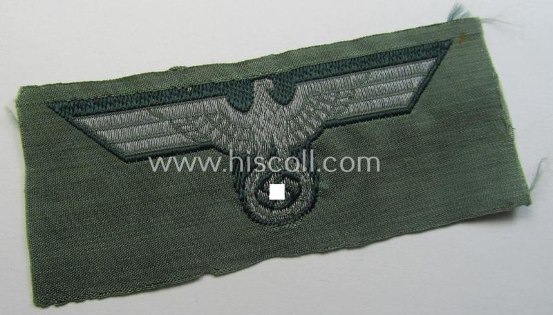 WH (Heeres) 'flatwire'-woven 'Offiziersadler für Schiffchen'