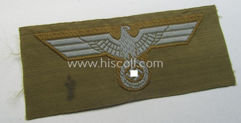 WH (Heeres) 'tropical-issue' (ie. DAK or: 'Deutsches Afrika Korps'-related-) side-cap-eagle