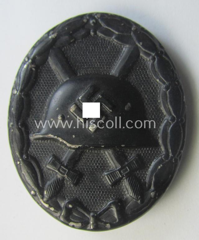Non-maker-marked- and steel-based: 'Verwundeten-Abzeichen in Schwarz'