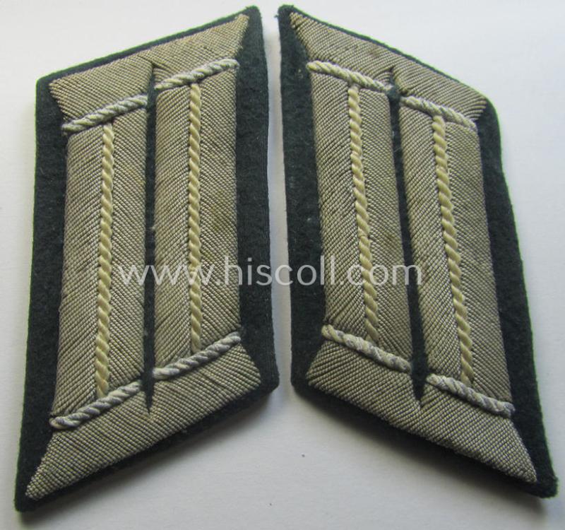 Pair of WH (Heeres) collar-tabs (ie. 'Kragenspiegel für Offiziere'): 'Offizier der Infanterie-Truppen'