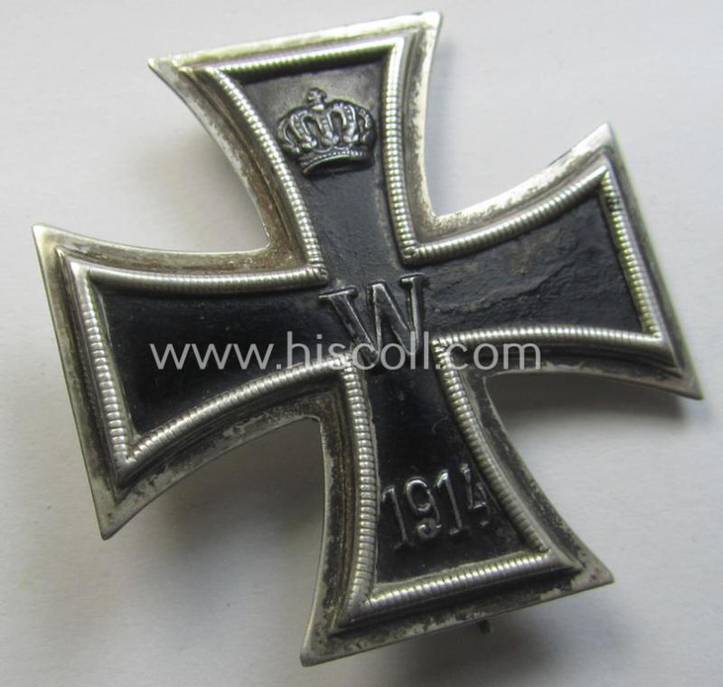 WWI-period 'Eisernes Kreuz 1. Klasse' being a non-converse-shaped example with the makers'-designation: 'KO'