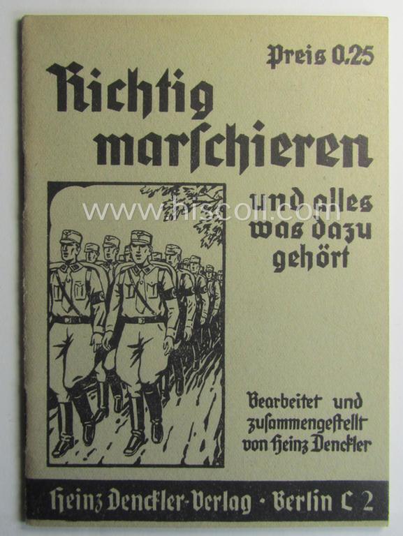 WH-related instruction-booklet entitled: 'Richtig Marschieren und alles was dazu gehört'