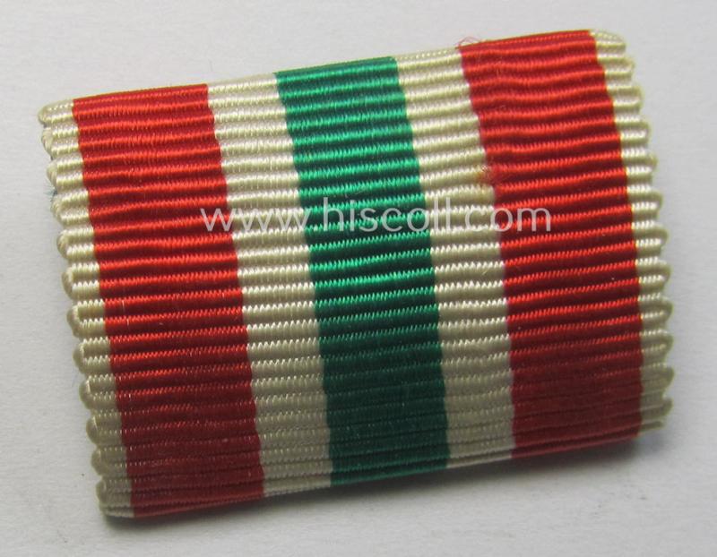 Single-pieced, WH (Heeres, LW etc.) ribbon-bar (ie. 'Band- o. Feldspange') for a WH Memel- (ie. 'Memelland'-) 'Anschluss'- (ie. occupation-) medal: '22 März 1939'