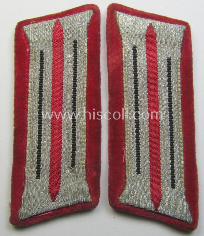 Pair of fire-brigade (ie. 'Feuerwehr') EM/NCO-type collar-tabs (or: 'Einheitskragenspiegel für Manns. u. Unterführer der Feuerwehr')