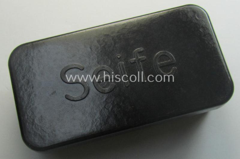 'Standard-issue'-type WH 'Seifebuchse' (ie. soap-container) being an undamaged example as executed in brownish-red-coloured 'Bakelite'