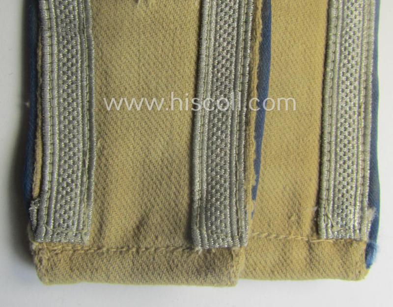Pair of WH (Luftwaffe) 'tropical-styled' shoulderstraps (as was specifically for usage on the tropical-shirts ie. tunics) as was intended for usage by an: 'Uffz. der Sanitäts-Trpn.'