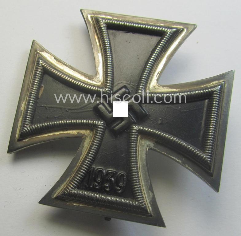 Scarcely found, 'Eisernes Kreuz 1. Klasse' (ie. Iron Cross 1st Class) being a maker- (ie. '107'-) marked example as was produced by the company: 'Carl Wild - Hamburg'