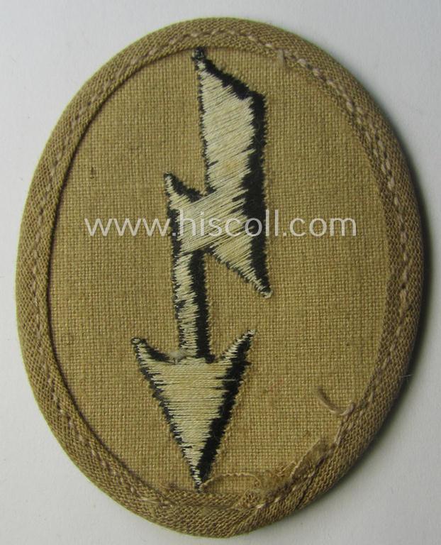 WH (Heeres) 'tropical-styled', trade- and/or special-career insignia (or: 'Signal Blitz') as was intended for a soldier who served within the: 'Pionier-Trpn.'
