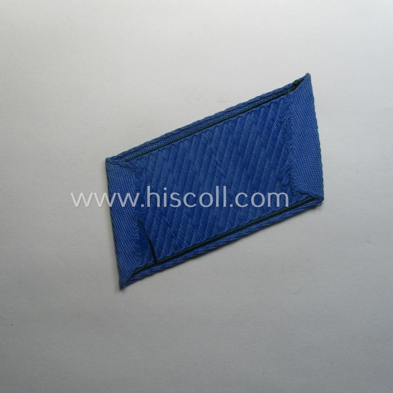 Regrettably single, (entirely!) 'BeVo'-woven, EM-pattern 'Ostvölker'-collar-tab as intended for a: 'Turkistanian'-volunteer within the 'Deutsche Wehrmacht' (ie. 'Soldat' within the: 'Turkistanianisches Legion')