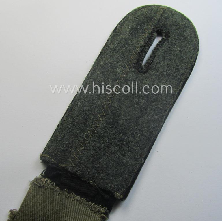 Single, early-period (ie. 'M40-pattern and/or rounded-styled), WH (Heeres) 'cyphered', EM-type shoulderstrap as was intended for a: 'Soldat u. Mitglied des Pionier-Lehr-Rgts. 2'