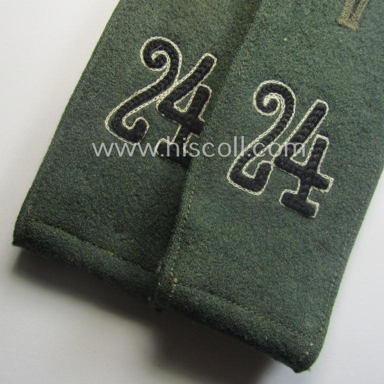 Superb pair of WH (Heeres), 'cyphered' EM-type shoulderstraps: 'Soldat des Pionier-Btls. 24'