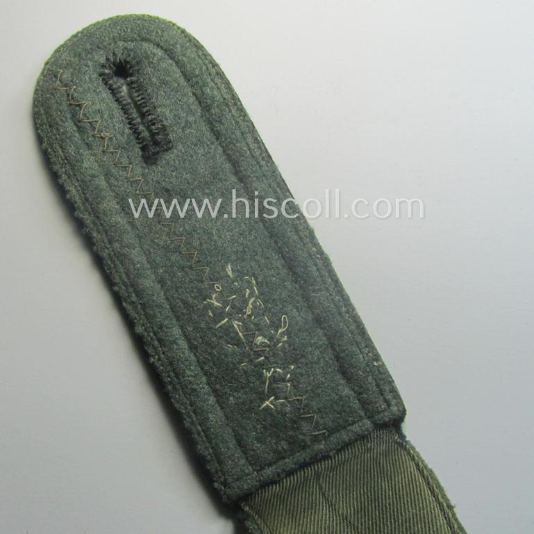 Single - and very unusual! - early-period (ie. 'M40-pattern and/or rounded-styled), WH (Heeres) 'cyphered' NCO-type shoulderstrap as was intended for an: 'Unteroffizier u. Mitglied des Eisenbahn-Pionier Rgts. 2'