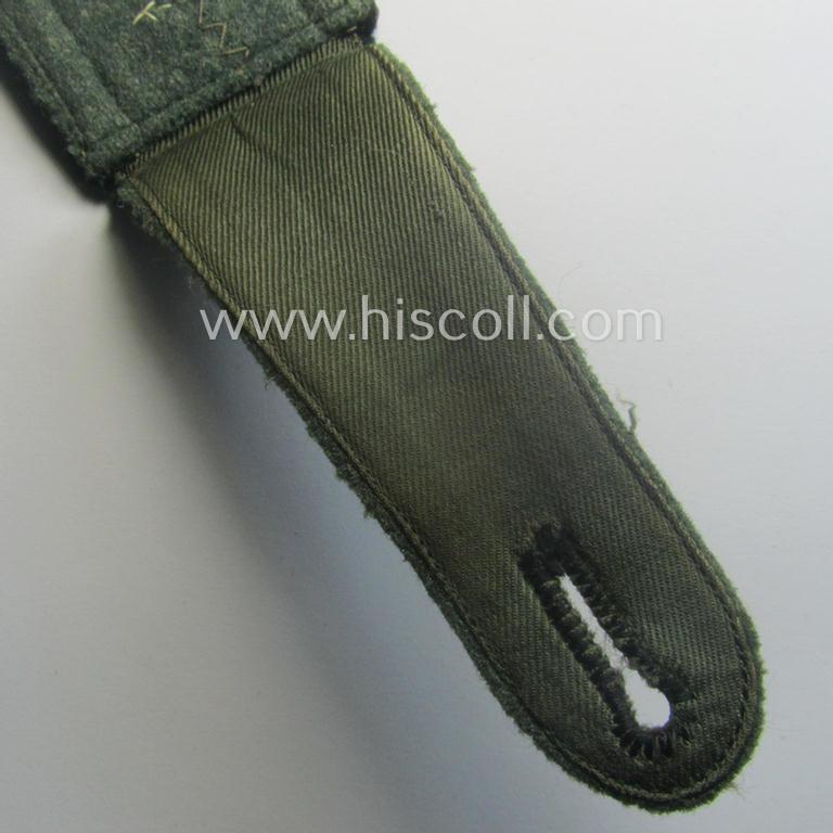 Single - and very unusual! - early-period (ie. 'M40-pattern and/or rounded-styled), WH (Heeres) 'cyphered' NCO-type shoulderstrap as was intended for an: 'Unteroffizier u. Mitglied des Eisenbahn-Pionier Rgts. 2'